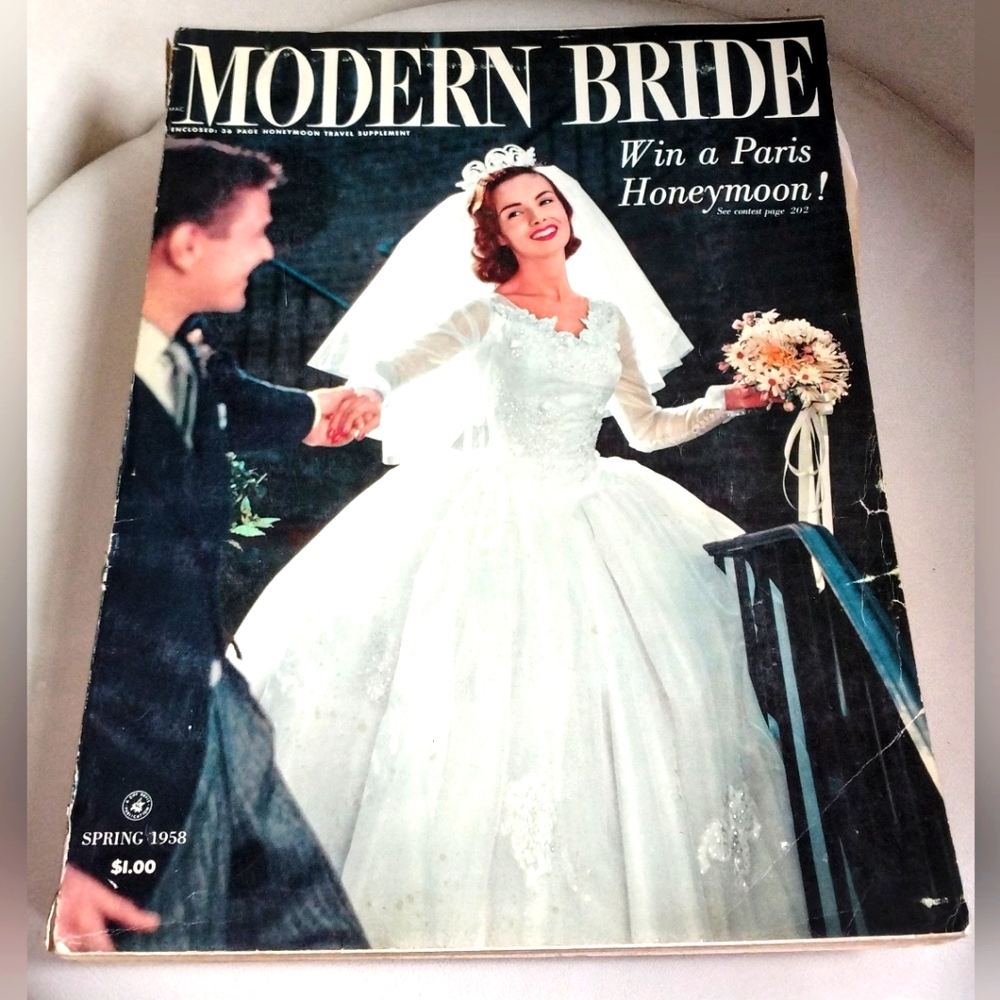 Vintage Modern Bride Magazine Spring 1958